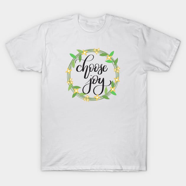 Choose Joy Typography T-Shirt by Kelly Gigi